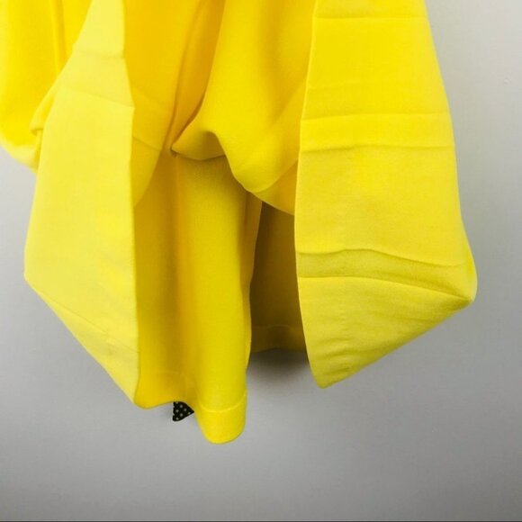 Marnie By London Yellow Polka dot Short Sleeve vintage Western Boho Flare Dress - Picture 11 of 16